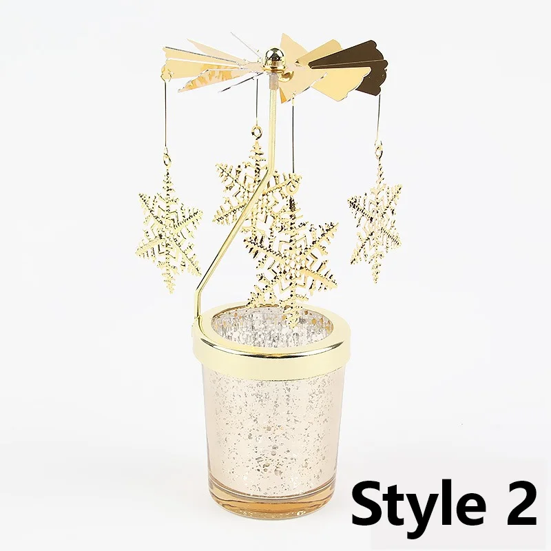 

Металлический вращающийся подсвечник