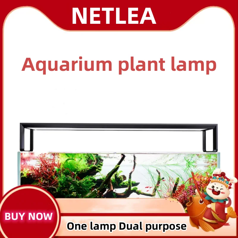 

NETLEA AT5S Aquarium Full Spectrum LED Aquatic Lamp Professional Plant Grow Light Telescopic Fish Tank Lights 스마트 수족관