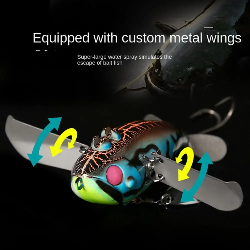 2024 70 мм 20 г пропеллер Warbler приманка вращающийся хвост плавающая поверхность окунь