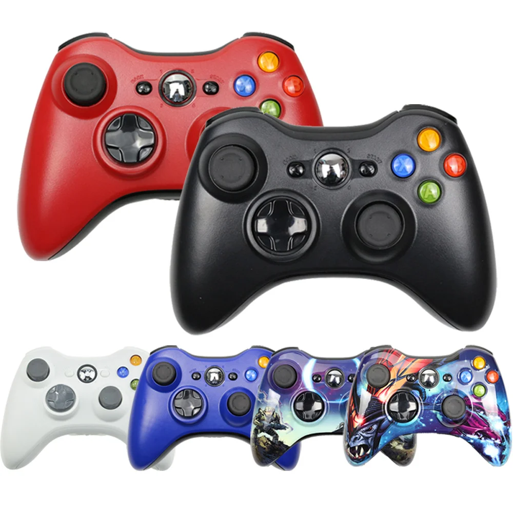 2.4 GHz wireless game controller for Microsoft Xbox 360 with receiver, game controller / game board for PC with Windows 7 / 8