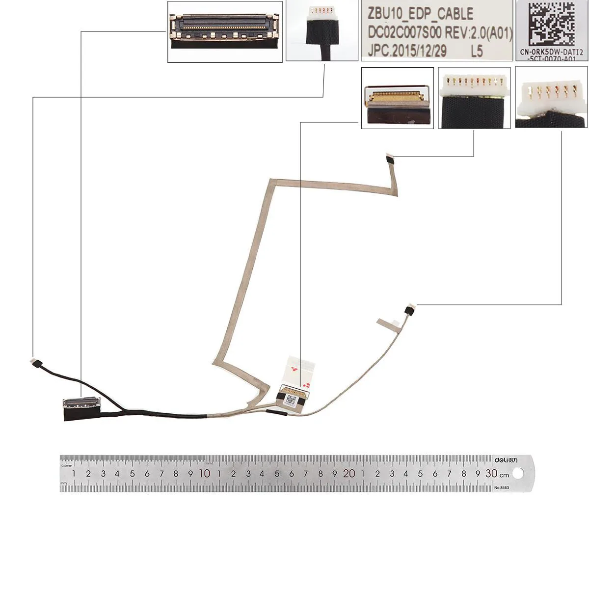 Новый кабель для ноутбука Dell Latitude E7450 E7440, без Touch DC02C007S00 0RK5DW