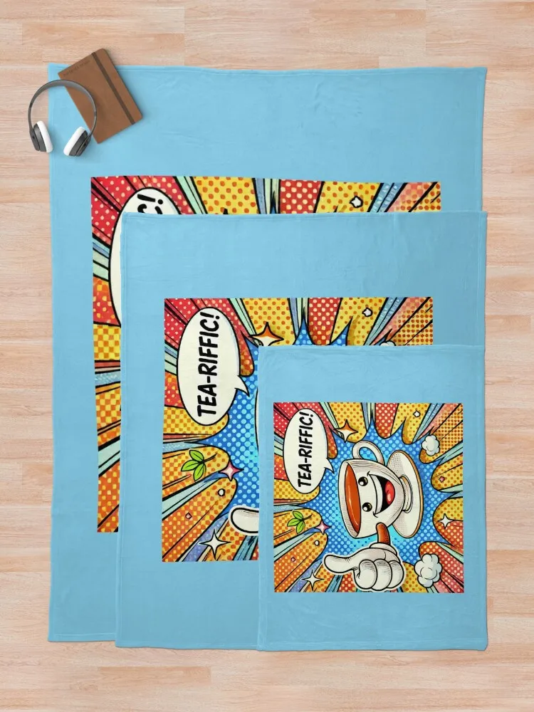 Чай-жини! - Одеяло с чашкой полной позитивности многофункциональное покрывало