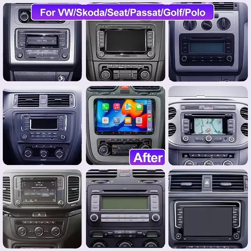 Фото Автомагнитола для VW T5, Jetta, Passat B6, Golf MK6, Tiguan, Touran, Scirocco, Skoda Rapid, Octavia, Leon, Android мультимедийный автоплеер №2