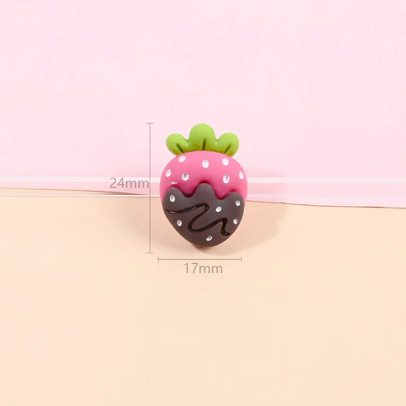 15 шт./лот Резиновые Милые Мультяшные брелоки печенье торт фрукты девочка шпилька