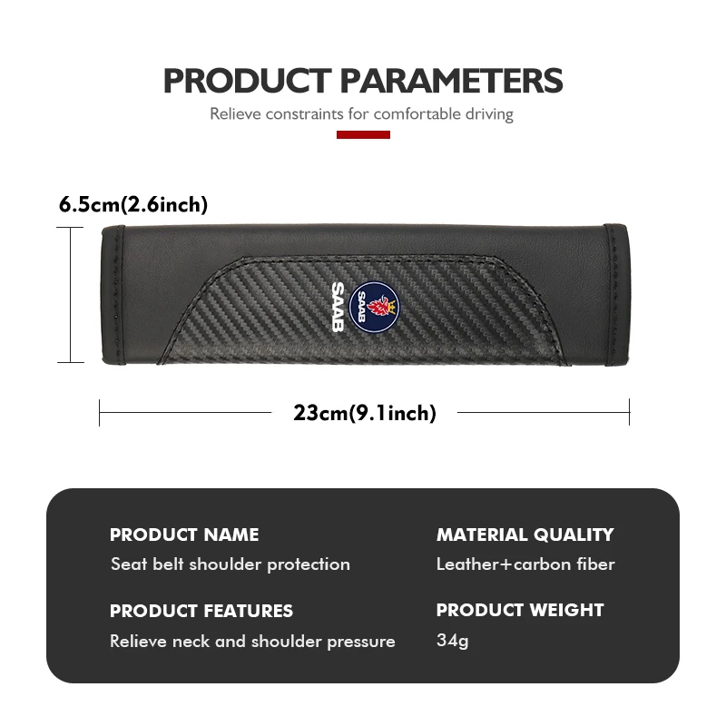 Чехол на ремень безопасности автомобиля мягкий защитный плечевой из