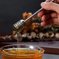 honey dipper stainless steel honey spoon metal syrup honey dipper stick serving spoon bar party supplies coffee tea accessories