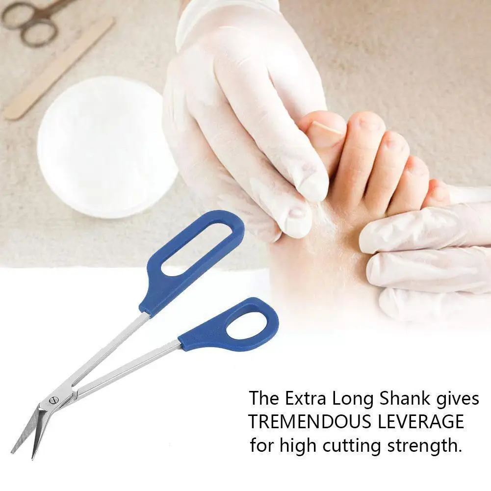 

1 Pc Long Handle Toenail Scissors Cuticle Scissors Nail (dark Trimmer Art Blue) Nipper Cutter W6q4