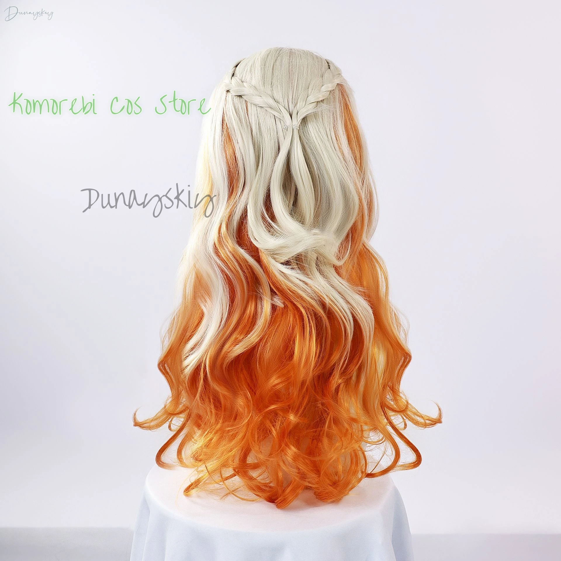 Аниме-игра Genshin Impact Xilonen парик для косплея золотисто-желтый длинные волосы