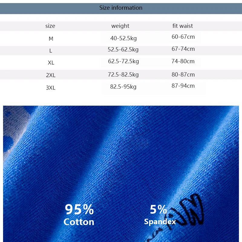 3Pcs Men Panties Cotton Printing Underwear Boxers Briefs Mens Fashion Boxershorts Youth Personality Underpants Homme Wholesale