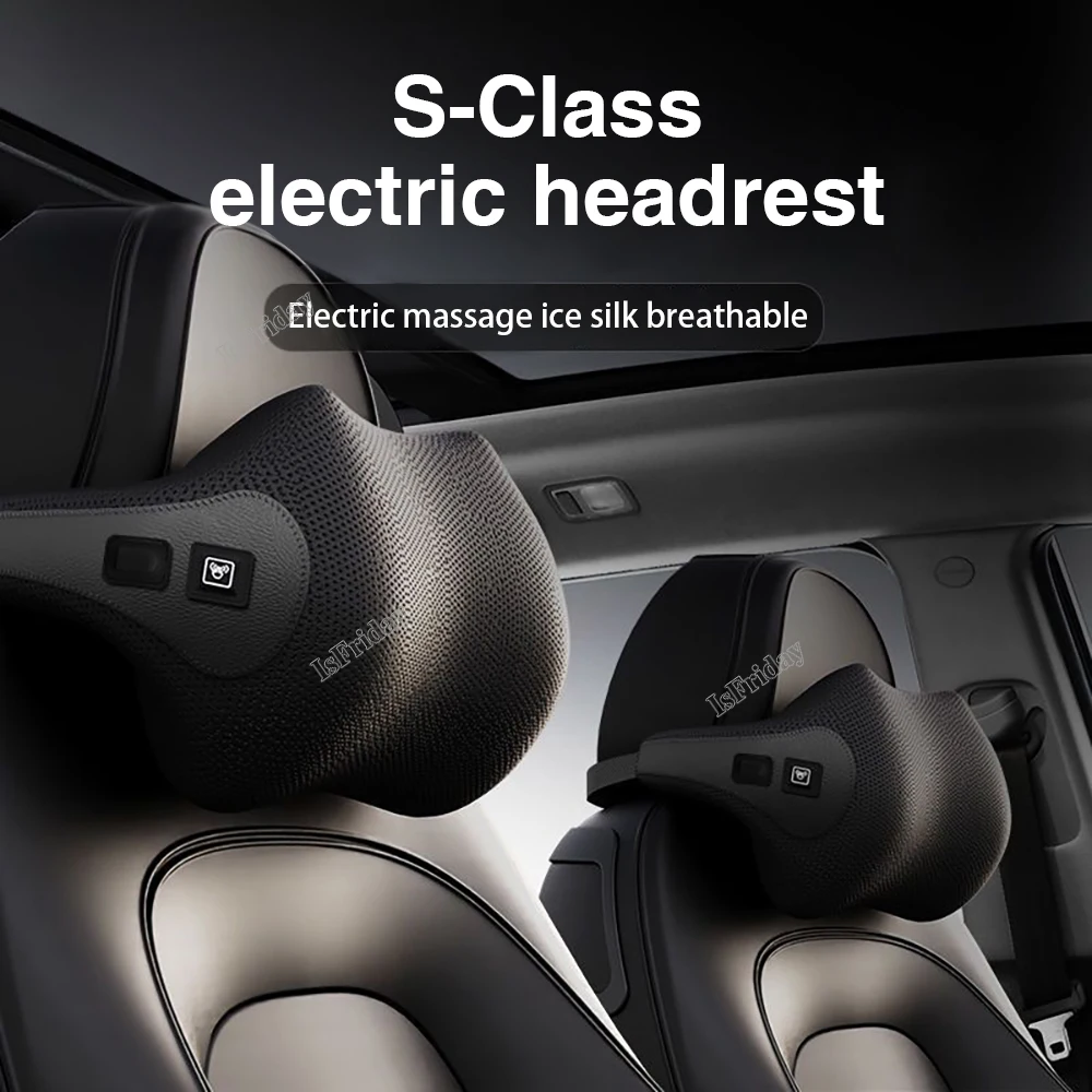 

Car Neck Cushion Lumbar Support Electric Men Massage Neck Car Neck Pillow Outdoor Car Accessories Home Car Massage Seat