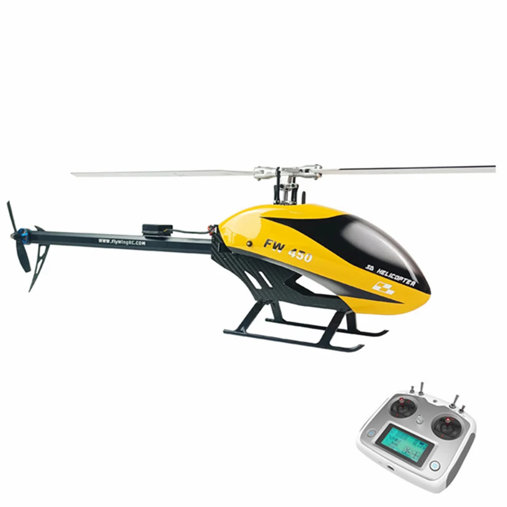 

FLY WING FW450 V2 6CH FBL 3D Flying GPS Altitude Hold One-key Return RC Helicopter RTF With H1 Flight Control System