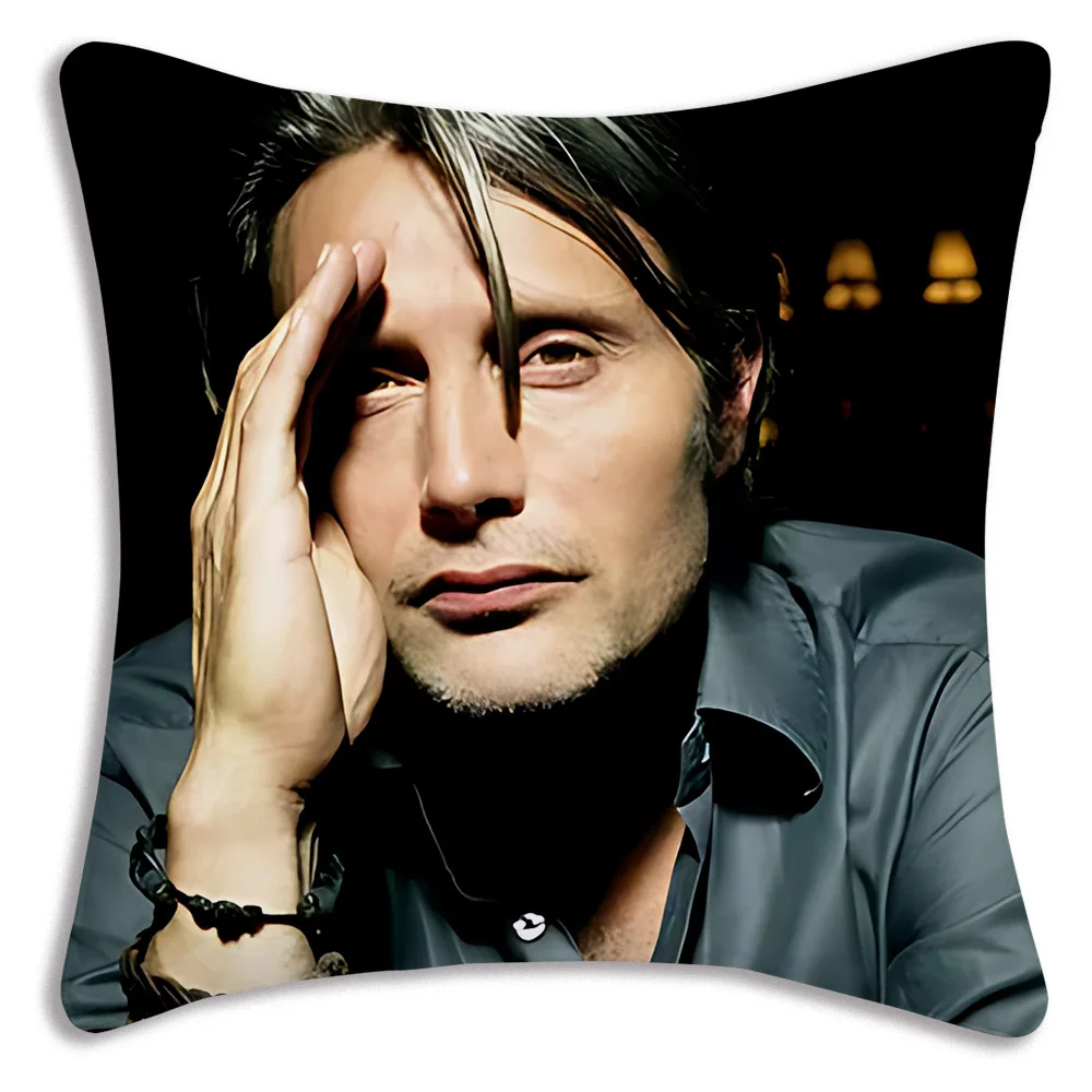 Наволочки Mads Mikkelsen мультяшный Диванный декоративный домашний двухсторонний