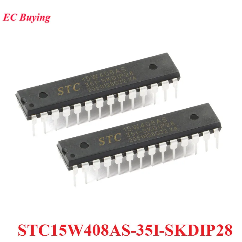 5 шт./1 шт. STC15W408AS STC15W408 микрокомпьютер микроконтроллер MCU SMD STC15W408AS-35I-SKDIP28 1T 8051 однокристальный IC