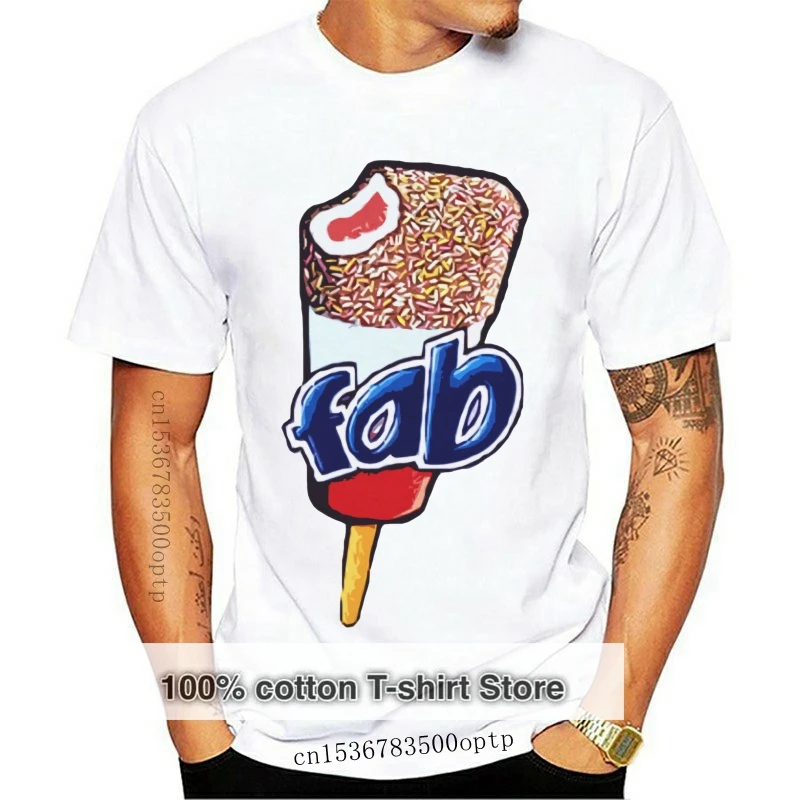 

FAB Ice Cream T-shirt Lolly Summer Tee Retro Indie Vintage Food Classic Top