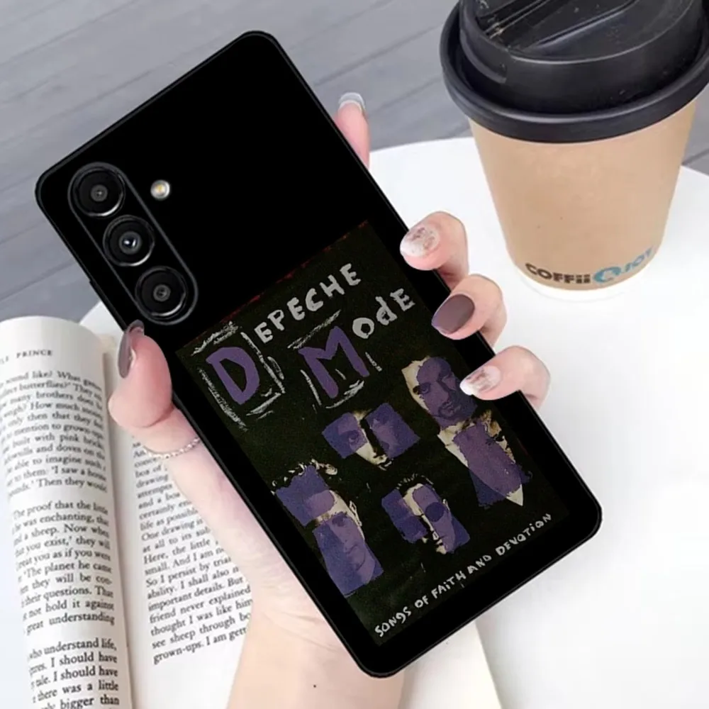 D-DepecheD band M-ModeS Phone Case For Samsung S 25 24 21 22 23 30 20 Ultra Plus Fe Lite Note 10 9 5G Black Soft