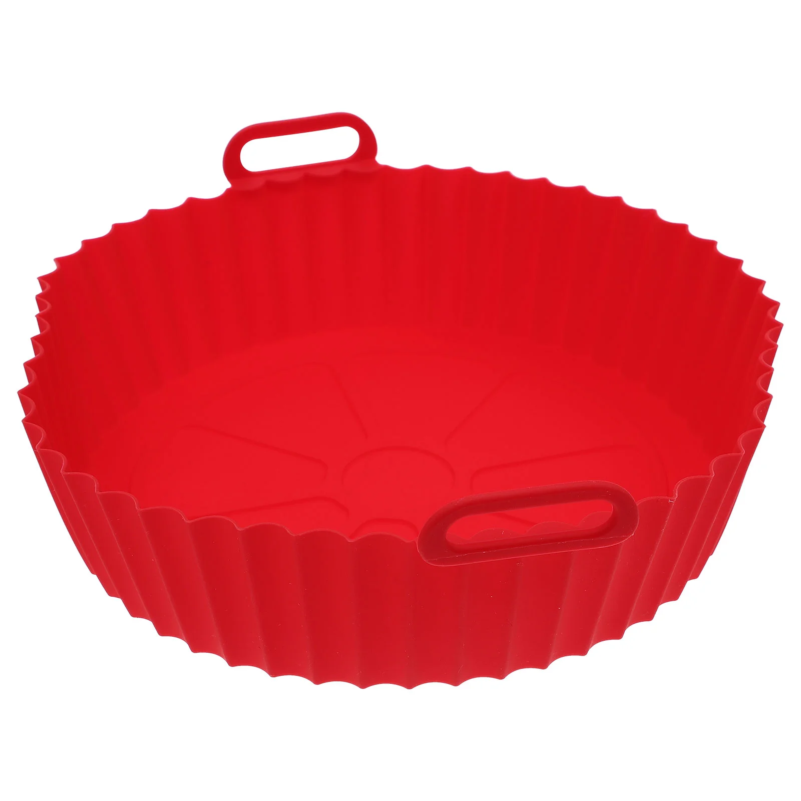 

Fryer Air Silicone Basket Liner Pot Oven Reusable Stick Non Bowl Steamer Baking Pan Liners Roundresistant Deep Heat Accessories