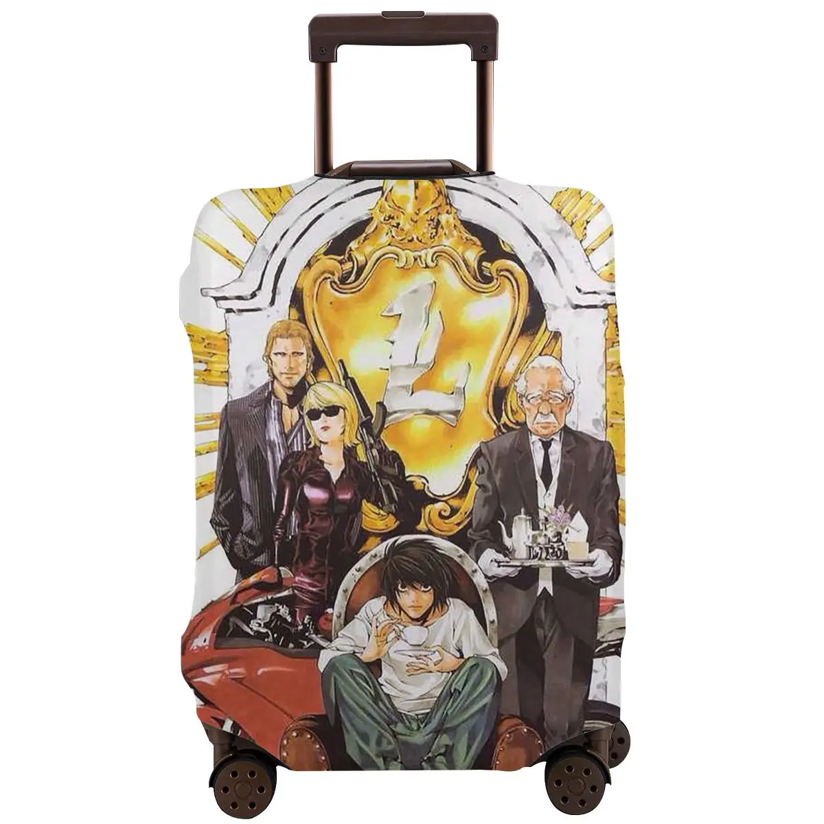 

Death Note Travel Washable Luggage Protective Cover Luggage Protective Case Elastic Durable Case Polyester Trolley For 18''-32''