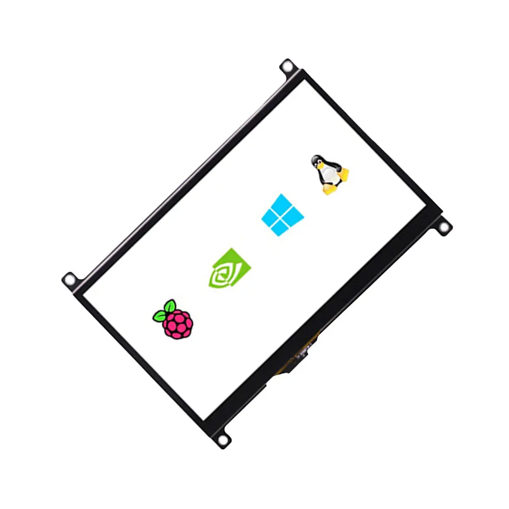 

7 Inch IPS Touch Screen LCD Display Screen 1024×600 Resolution Capacitive Portable Display HDMI-Compatible for Raspberry Pi