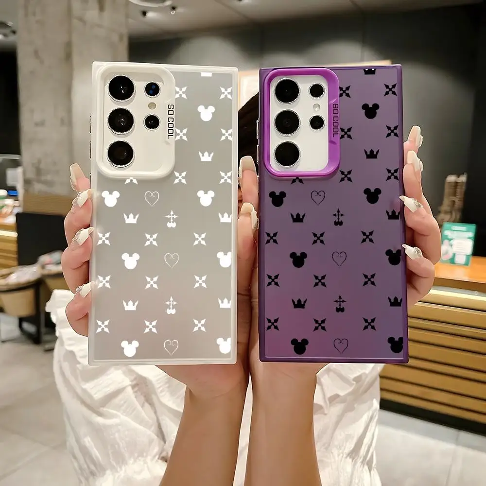 Фото Чехол для телефона Game K-Kingdom H-Hearts для Samsung Galaxy S25 Edge S24 S23 S22 S21 S20 Ultra Matte Laser Aurora Funda №1