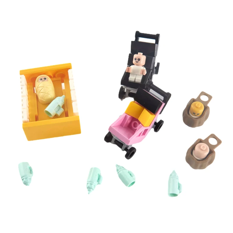 

MOC Bricks DIY Building Blocks Bricks Parts Baby / Infant Carriage Bricks Toys For Kids Gifts