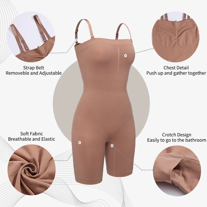 Full Body Shapewear Women Bodysuit Tummy Control Butt Lifter Smooth Thigh Slimmer Waist Trainer Postpartum Reductor Shorts Fajas