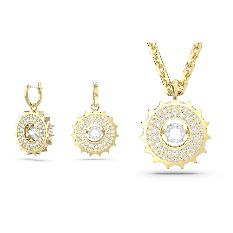 

Swan New Ladies Rota Collection - Elegant Jewelry Crystal Teardrop Necklace Earrings Set 2023 New