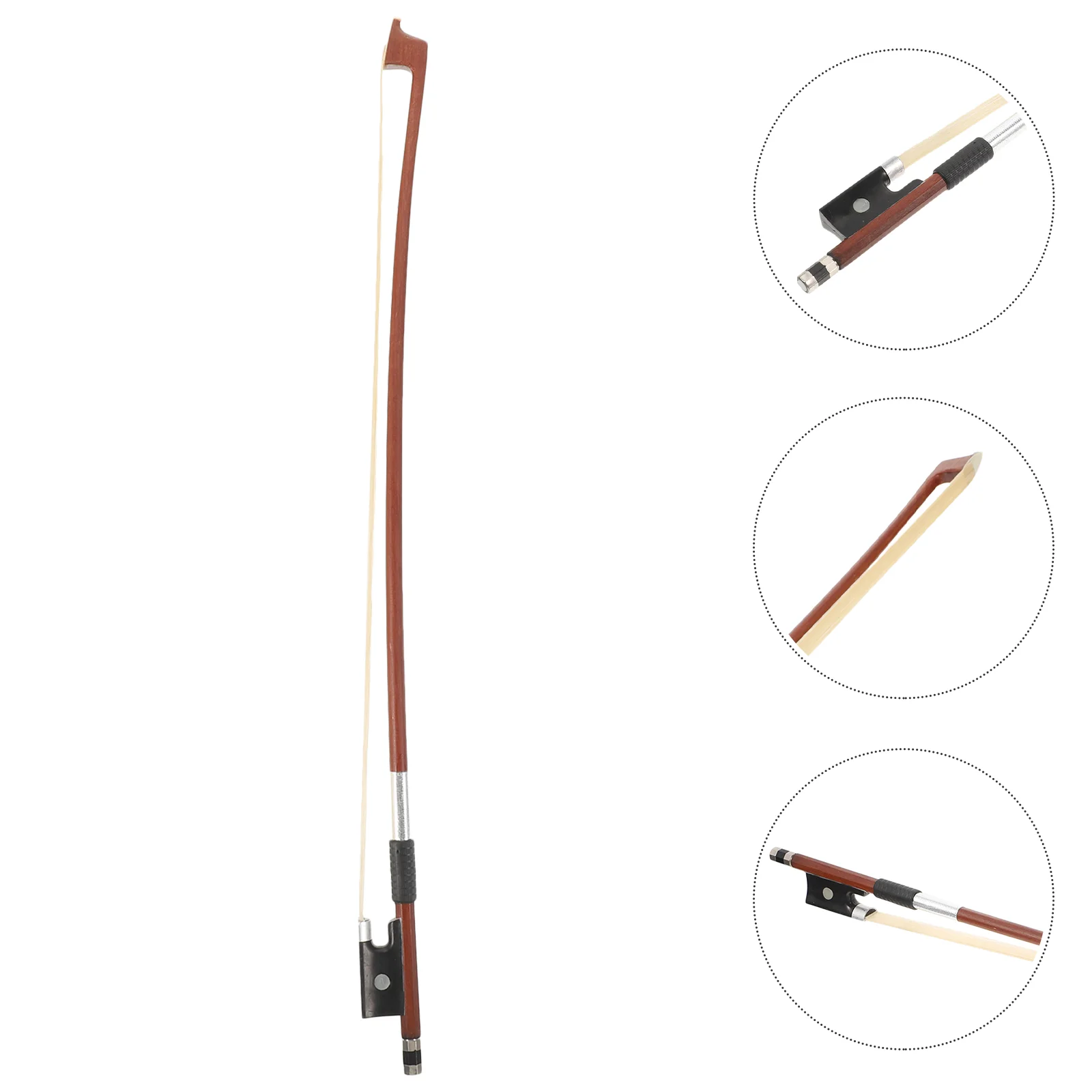 

Violin Bow Instrument Accessory Guitar Parts Student Wooden Musical Instruments With Horsetail Hair Major Practical Useful