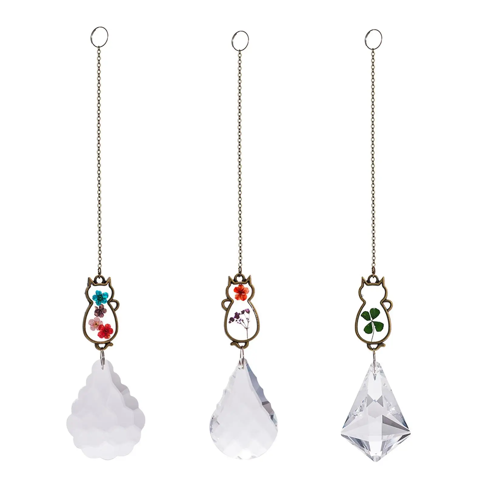

Crystal Pendant Colorful Rainbow Maker for Window Feng Shui Garden Hanging Ornament Pendant Home Decoration Gifts