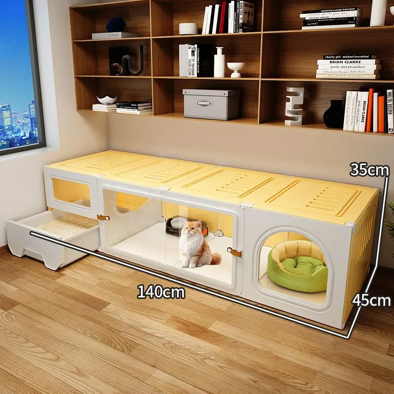 Большой Домик для кошек ящик защиты от брызг Туалетные лотки портативный лоток