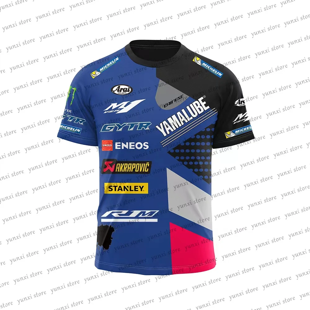 

2023 New Summer F1 Extreme Sports Motorcycle Lovers Suitable for Yamaha Track Breathable Quick Drying Short Sleeve Casual Top