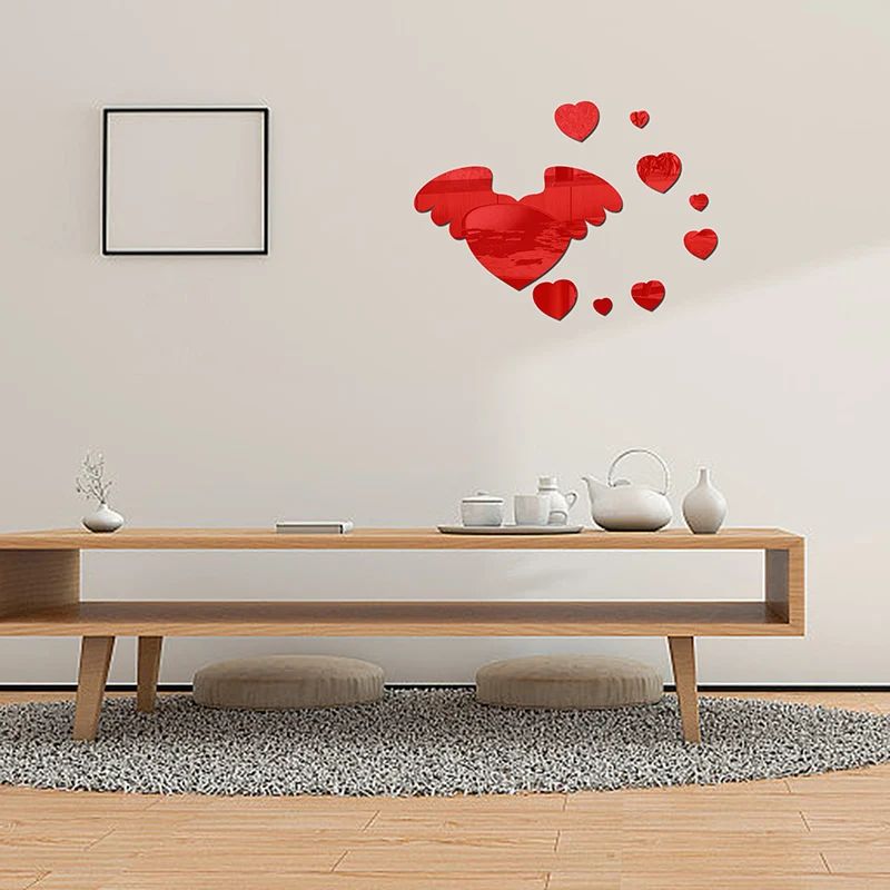 Поднимите свое пространство с любовью и стилем — красные темно-синие наклейки на