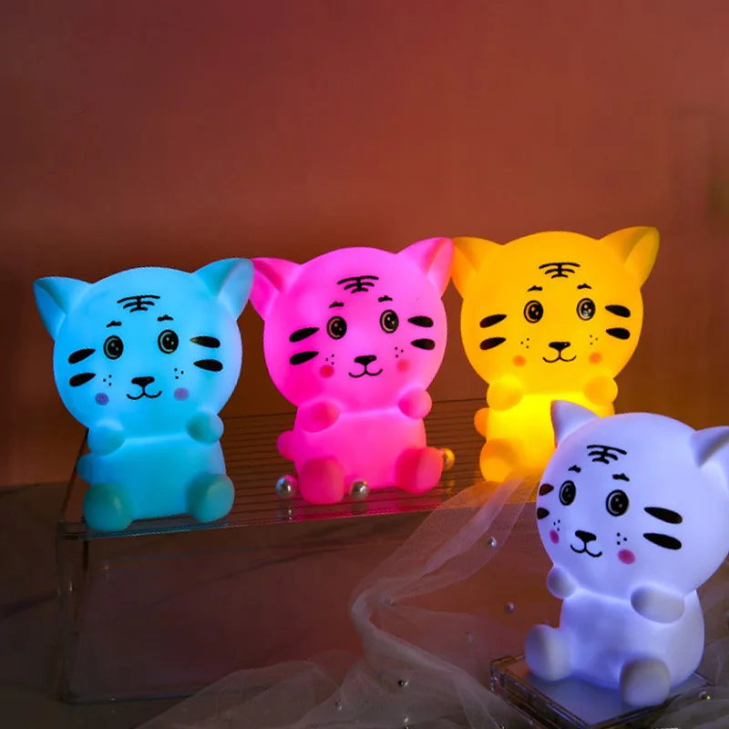 

Bedroom Night Light for Children Cute Animal Dinosaur Led Unicorn Lamp Birthday Kid Holiday Gift Room Decoration Lights