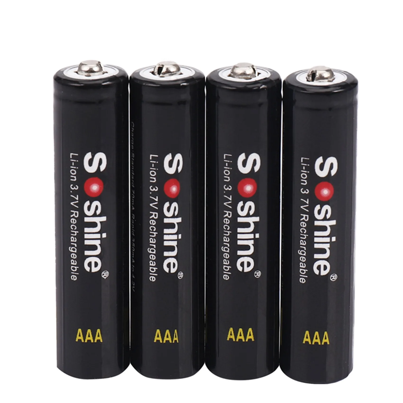 

Soshine 4pcs 3.7V AAA 10440 350mAh with Transparent box Li-ion Battery