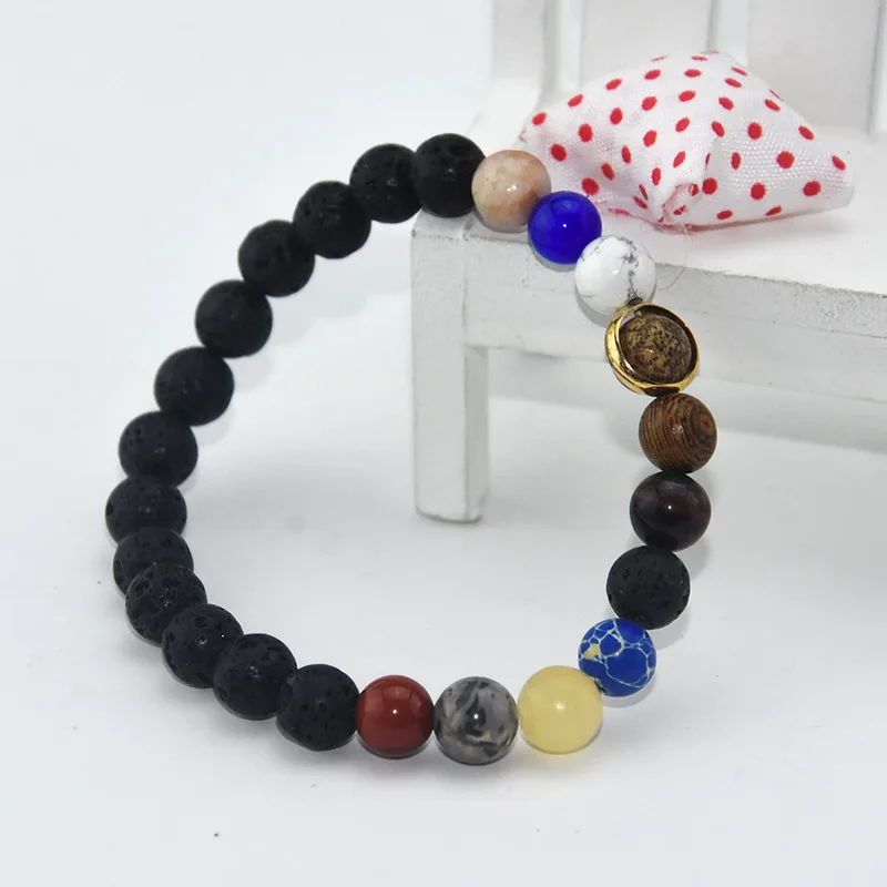 

2022 Universe Solar System Bracelet Women Natural Stone Eight Planets Bracelets Men Best Jewelry for Women Reiki Healing Gift