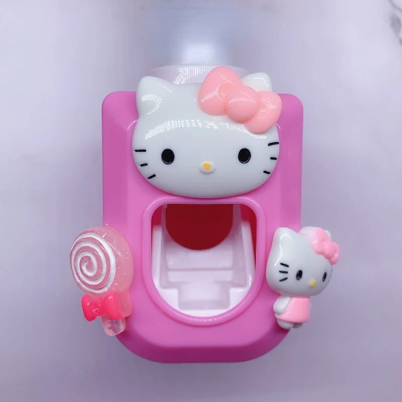 

Hello Kitty Cartoon Cute Creative Toothpaste Dispenser Artifact Children's Wall-Mounted Paste Punch-Free Toothpaste Squeezer