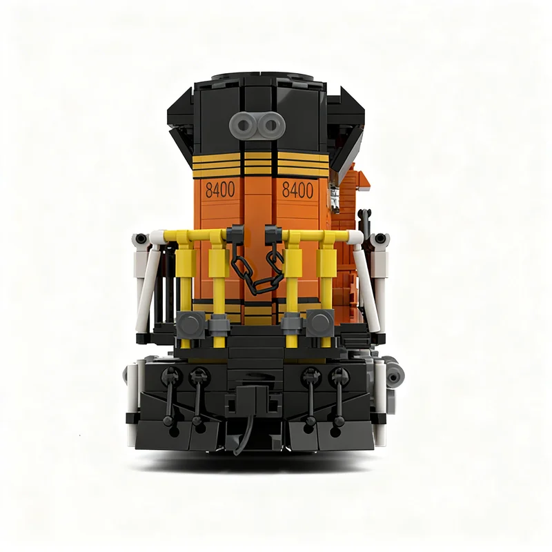 Фото 2010 деталей MOC-модель поезда Burlington Northern Santa Fe BNSF SD70ACE, строительные блоки, архитектурный конструктор, детский набор для сборки, подарок на Рождество, игрушка №4