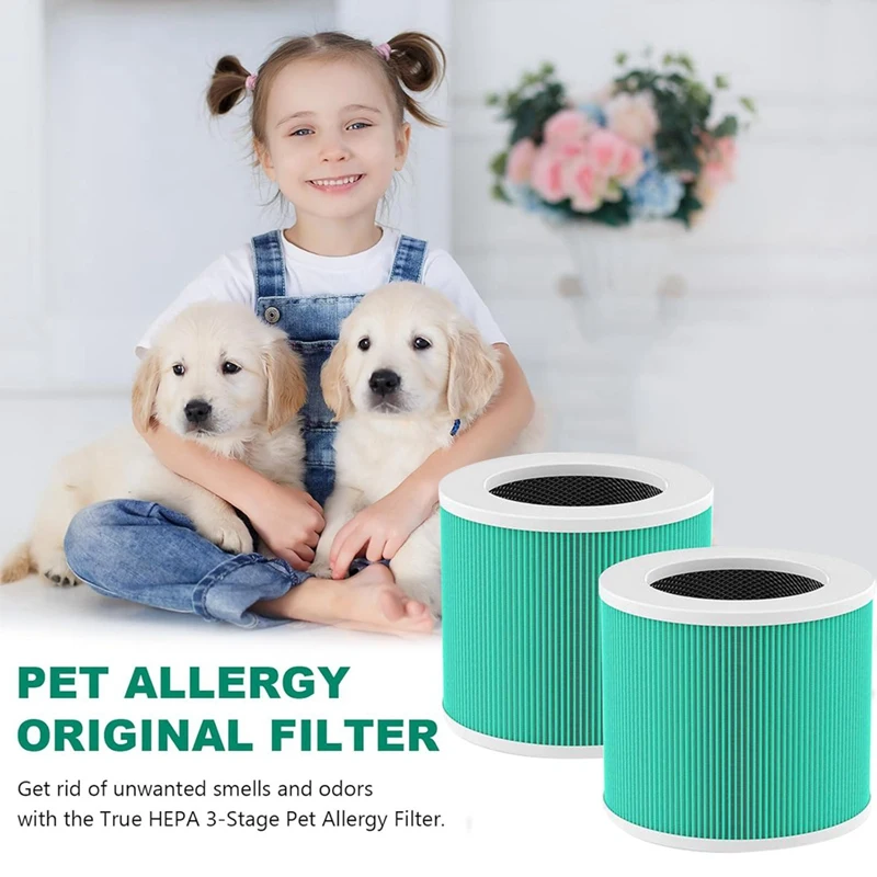 Сменный фильтр HY1800 H13 True HEPA для очистителя MORENTO/CHIVALZ/Loytio/AYAFATO/IOIOW из 4 упаковок