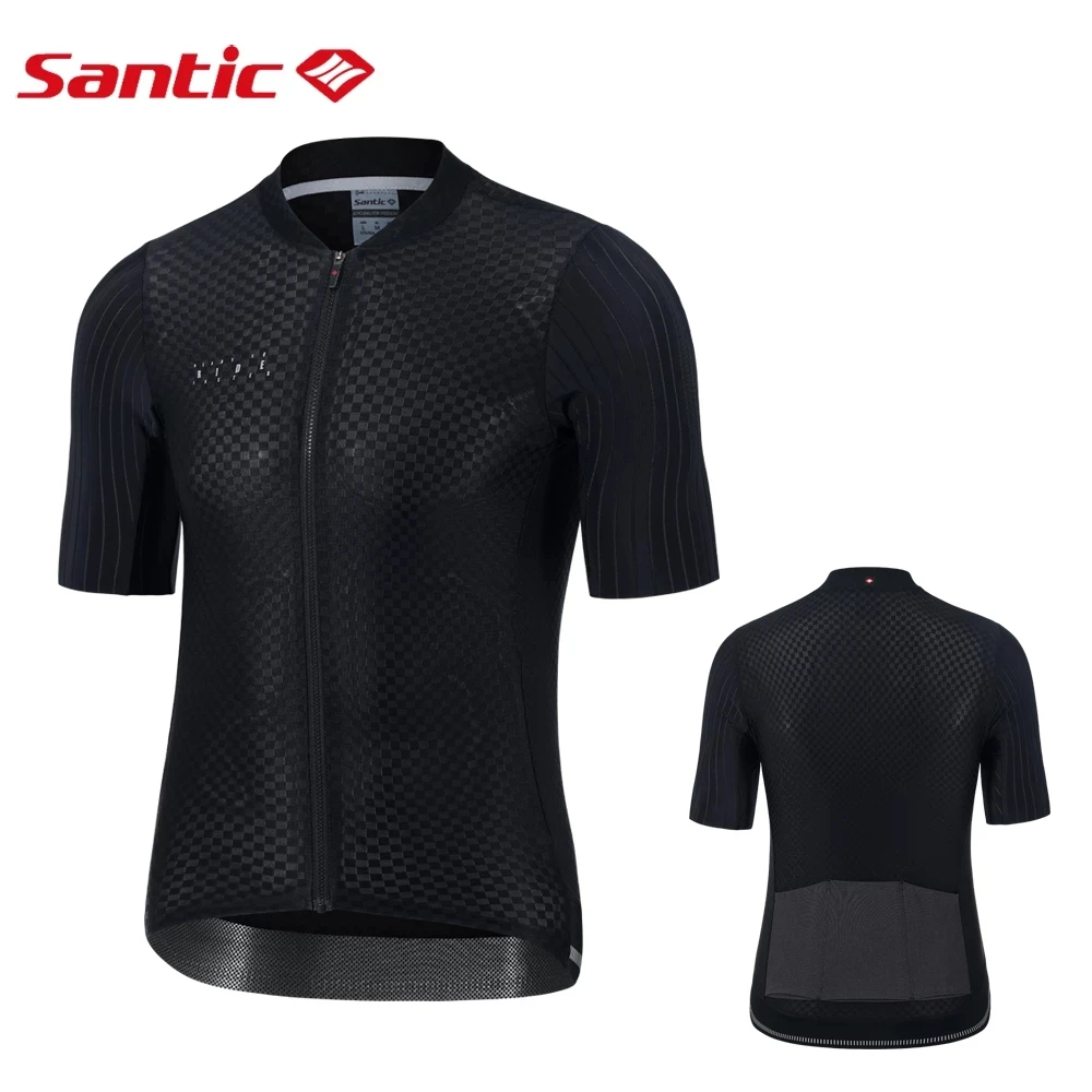 

Santic Men Cycling Jersey MTB Short Sleeve Competitive Edition Road Cycling Jersey Soft Wicking Tops M2C02229H Santic Men Cyclin
