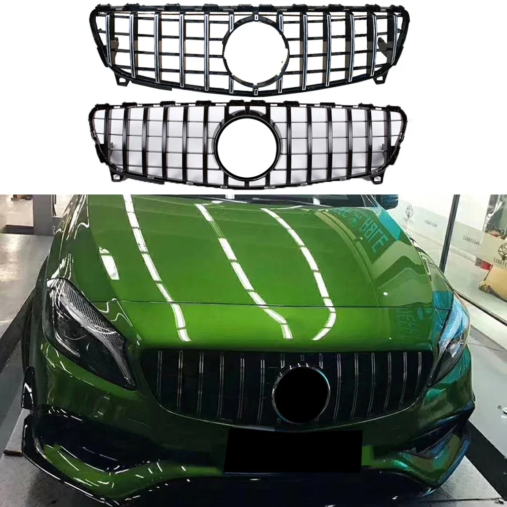 Передний бампер Racing Grill Заготовка решетки для Mercedes-Benz W176 A-Class 2016-2018 GT