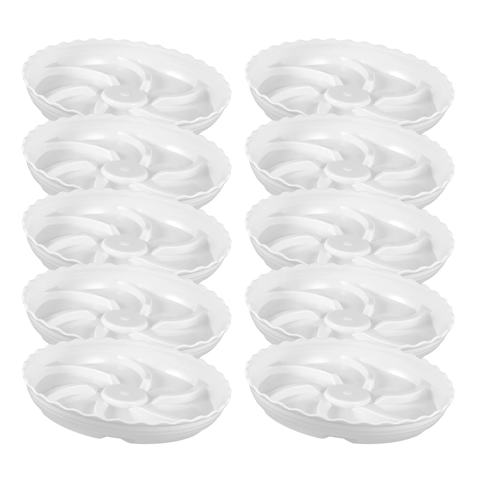 

10pcs Plant Saucer Plastic Plant Pot Tray Round Plant Drip Tray Heavy Duty Plant Saucers