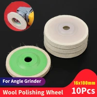 10pcs stainless steel aluminum wool polishing buffing pads grinding angle grinder wheel felt polisher sanding discs