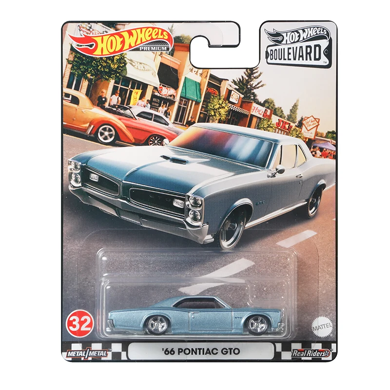 Hot Wheels boulevard 7 '66 Pontiac GTO DMC Delorean Custom 70 Chevy Nova Volkswagen 1:64 Scale Vehicle Alloy Model Car Toy GJT68 images - 6