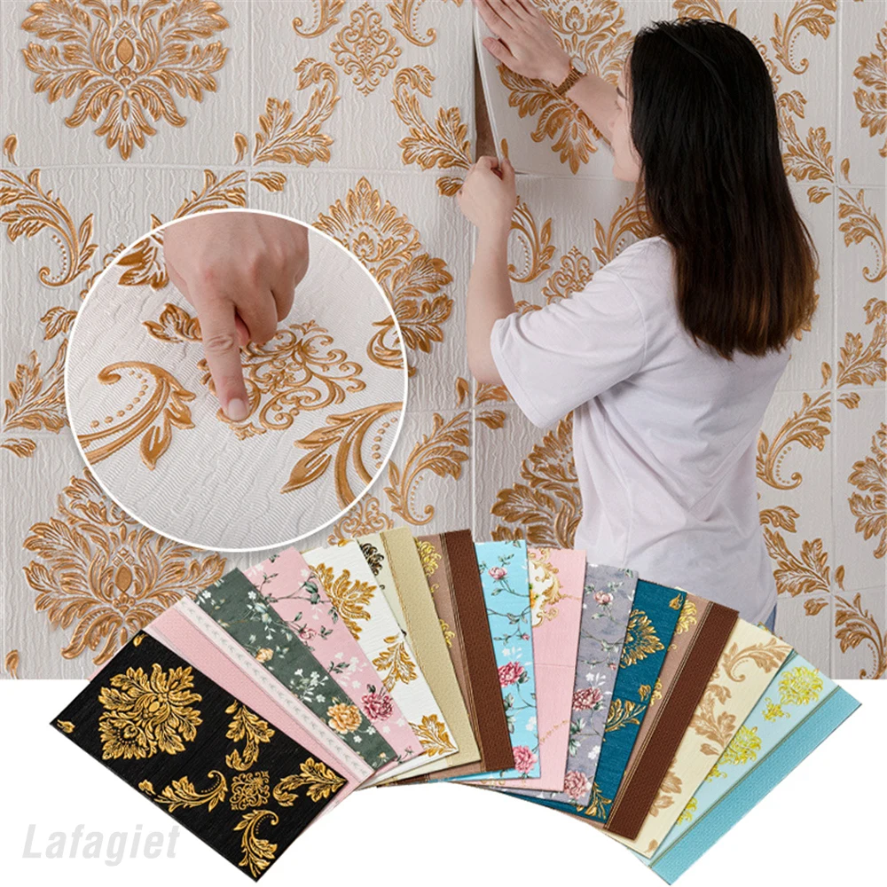 

10 шт., водостойкие самоклеящиеся 3D-наклейки на стену, 70 Х70 см