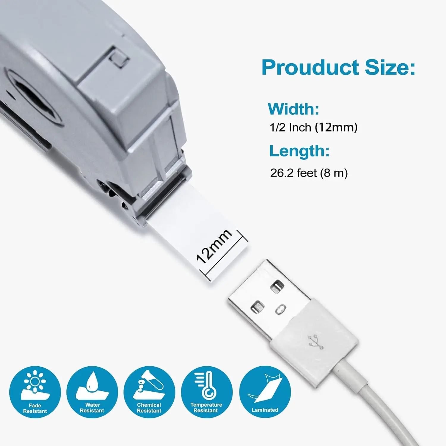 Лента tze 231 12 мм лента для маркировки совместимая с Brother Fx231 Fx221 9/12 сменная p touch PTH110