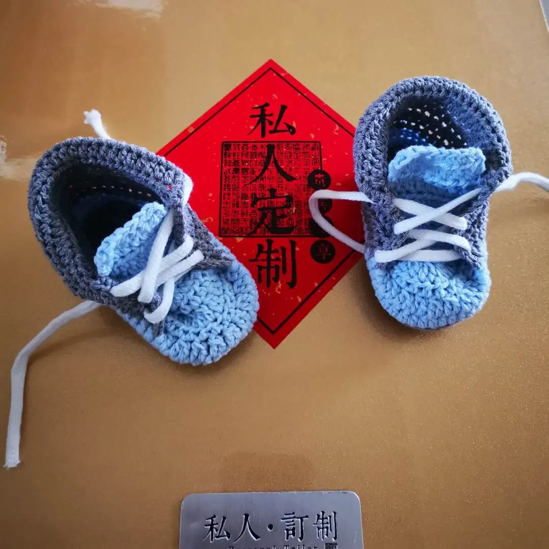 Женская обувь для новорожденных, детская прогулочная обувь, кроссовки, Детская вязаная обувь, обувь для новорожденных, шерстяная обувь