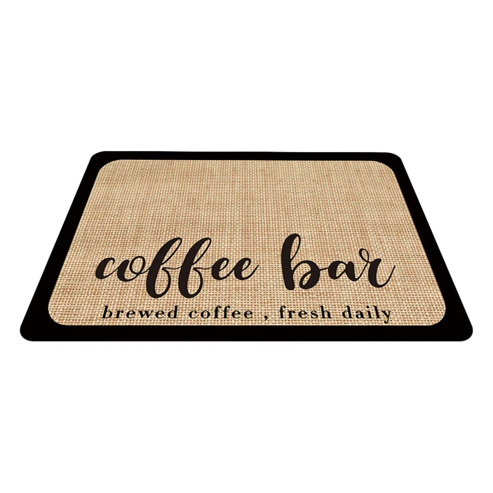 

Coffee Mat Bar Table Maker Machine Mats Station Accessories Placemat Spill Espresso Holder Pads Reusable Desktop Replaceable