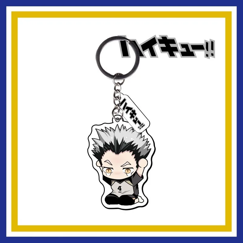 Японское Аниме Haikyuu акриловый брелок аксессуары для одежды мультяшный кулон