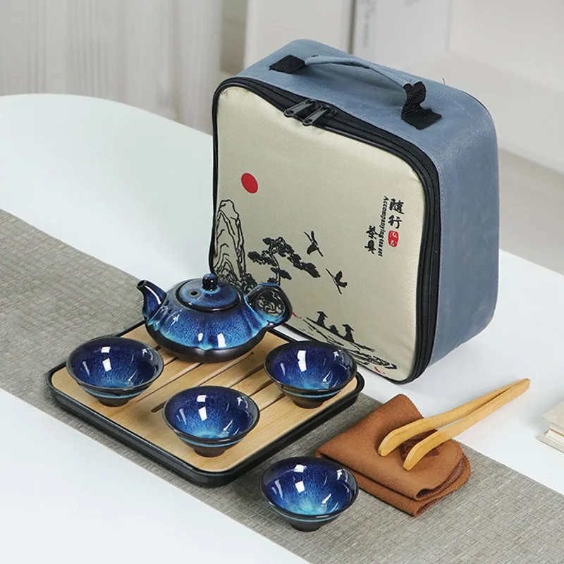 

1 компл. печи изменить Китай керамическая чайная чашка кунг-фу чайный сервиз чашка горшок чайная чашка подарочная коробка фестиваль сувениры бутик подарок