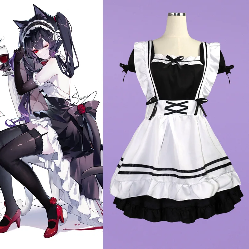 

Anime Lolita Reality Show Maid Suit Cosplay Girl Suit Large Size Male Maid Uniform Second Yuan Japanese Department Dress