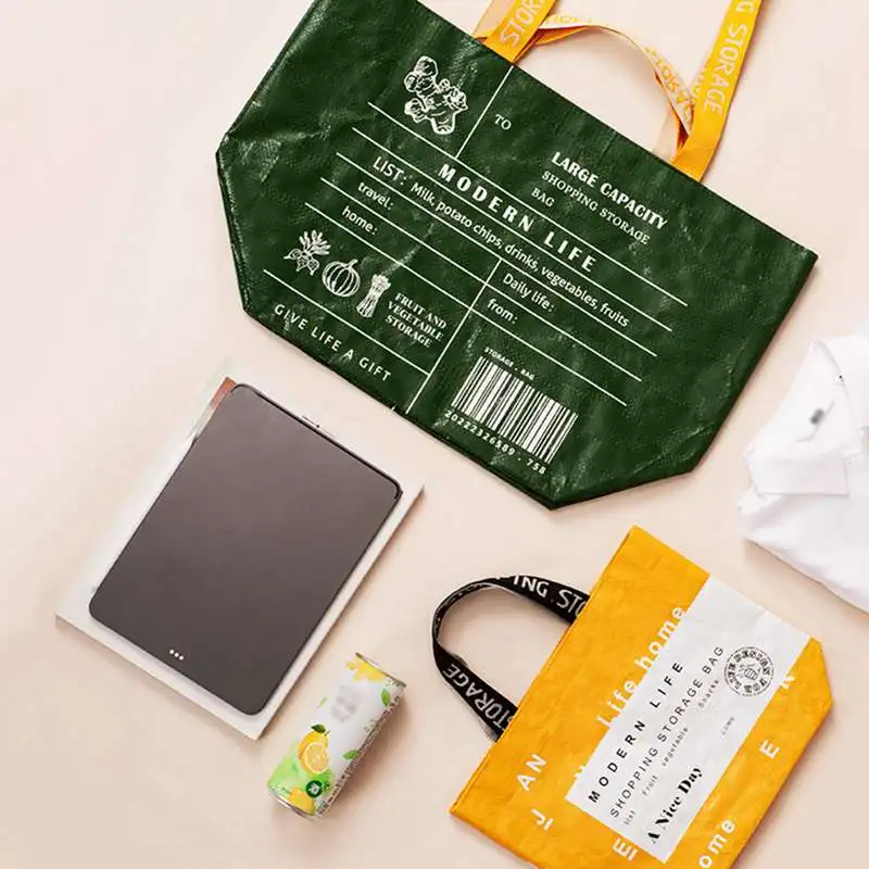 Тканая сумка Xiaomi Youpin PP модная Экологически чистая для покупок минималистичные